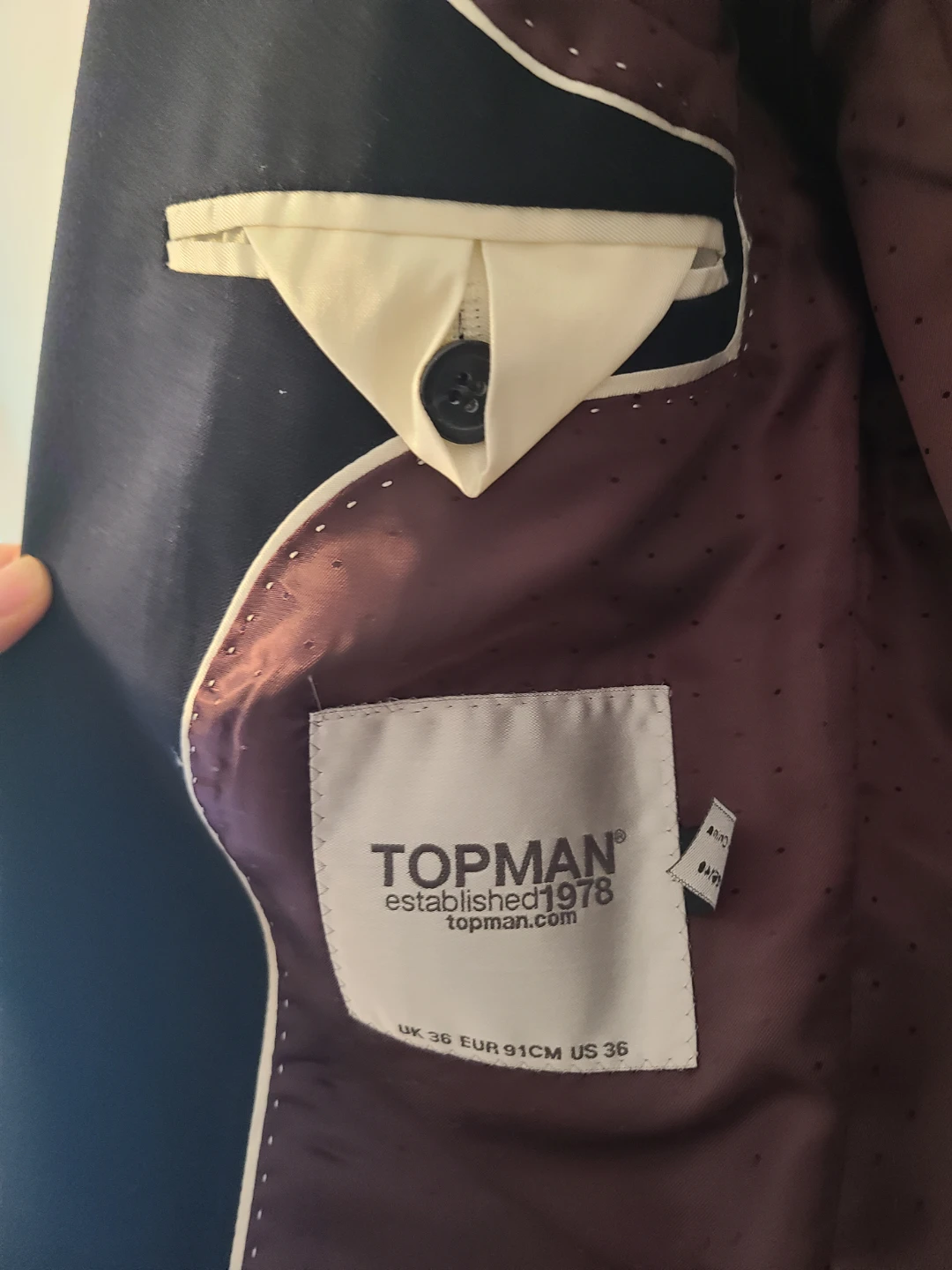 Topman Navy Blazer Jacket US 36 - photo 5