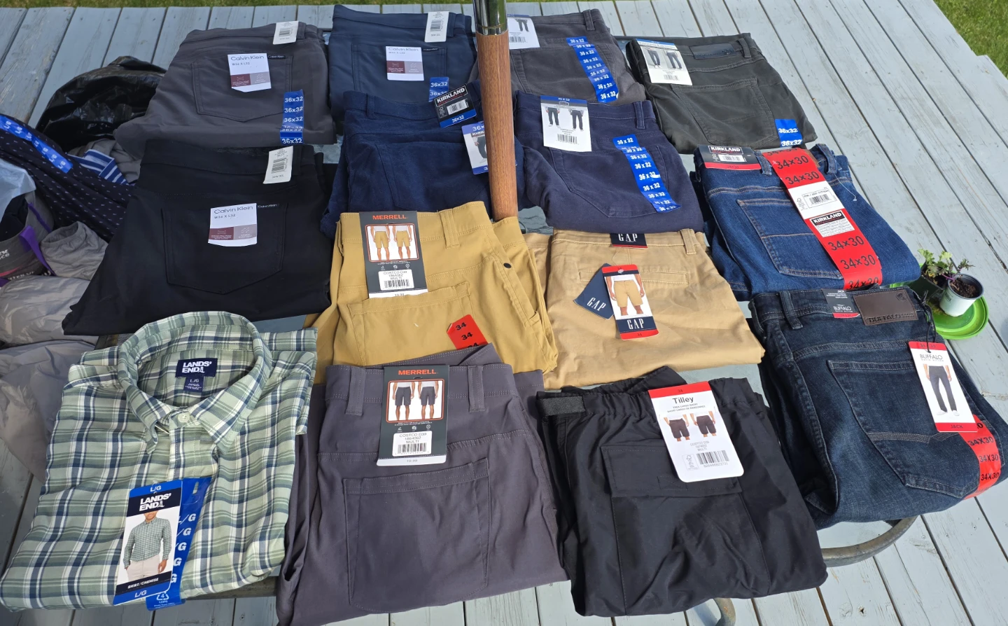 Assorted Men's Clothes: Pants, Shorts, Polos Long Sleeve Shirts - photo 4
