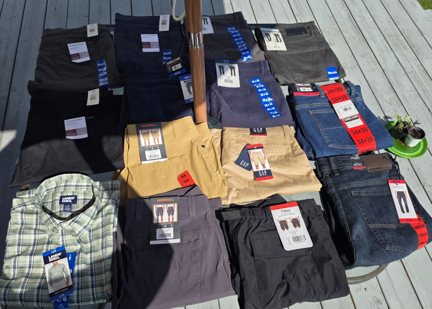 Assorted Men's Clothes: Pants, Shorts, Polos Long Sleeve Shirts - photo 5