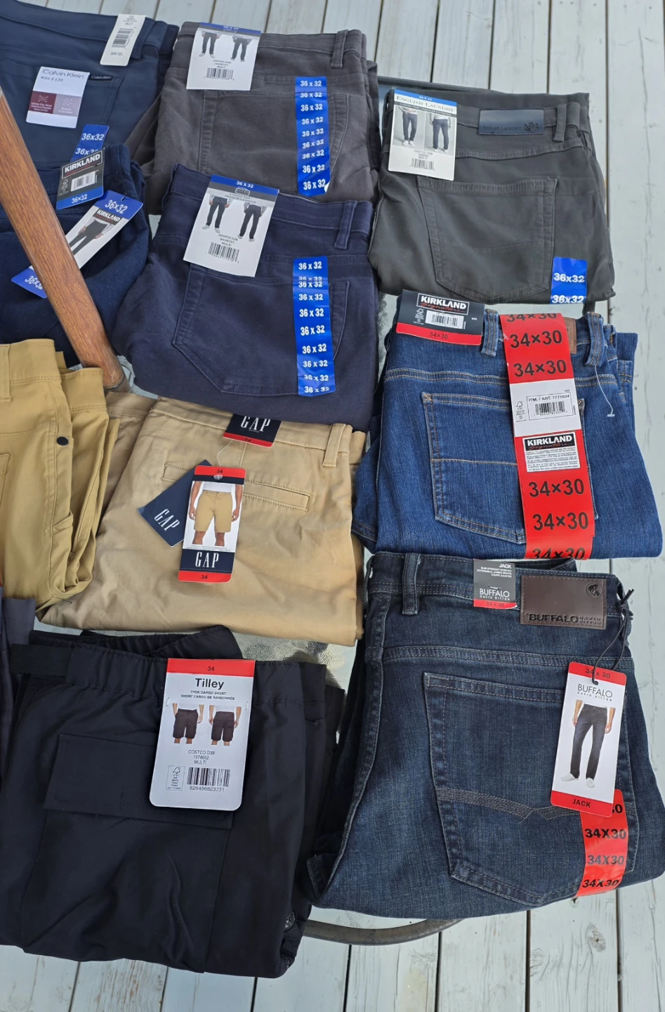 Assorted Men's Clothes: Pants, Shorts, Casual and Dress Shirts - photo 3
