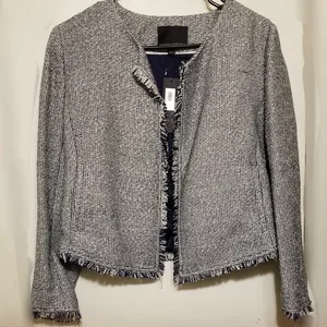 NWT Banana Republic Women's Navy Tweed Jacket ⚽