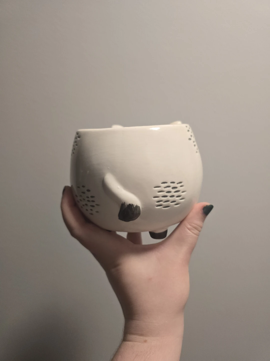 Ceramic Cat Planter Pot - photo 3