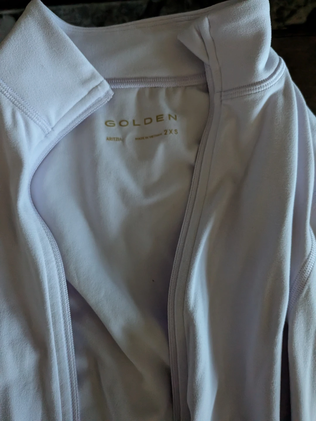 ARITZIA GOLDEN Long Sleeve Zip Up Top - photo 2