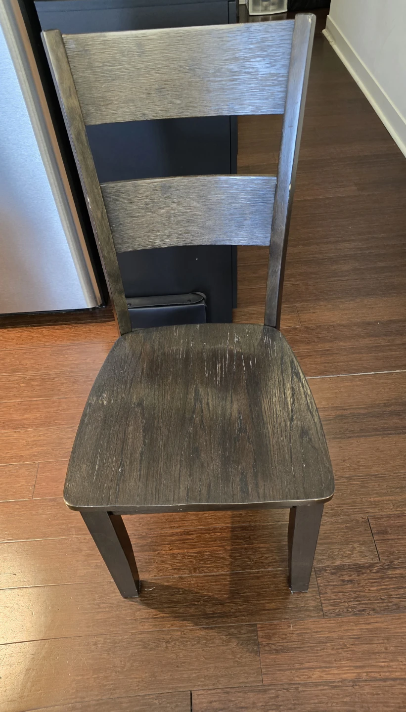 Dark Wood Dining Table and Chairs - photo 2