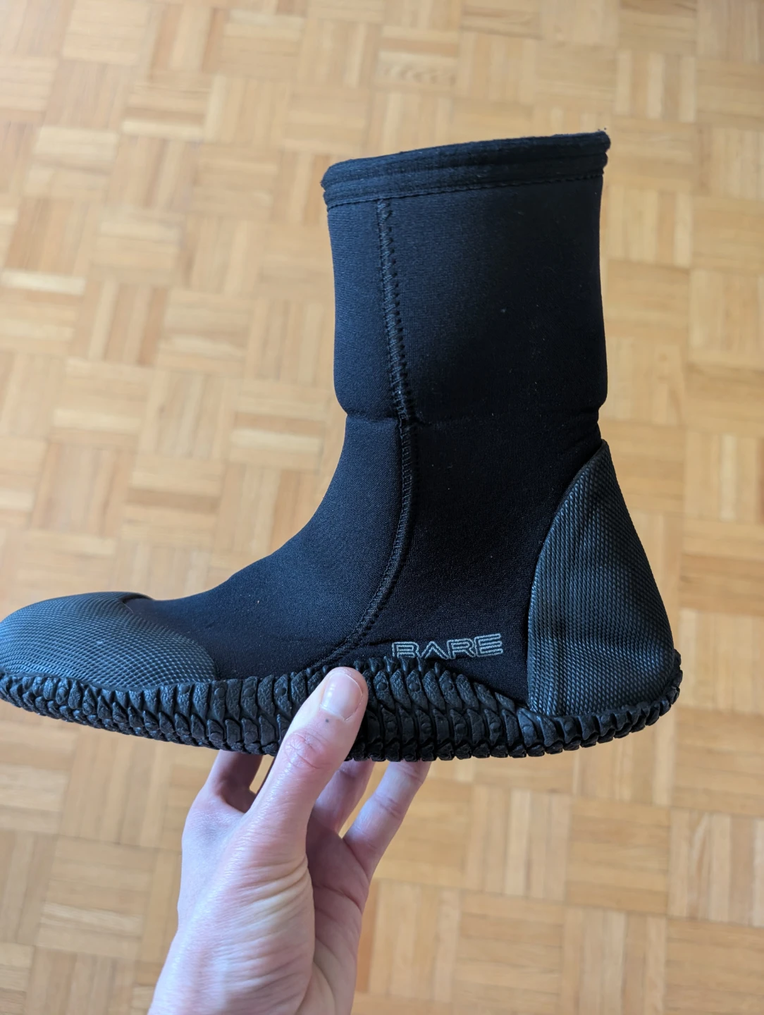 Bare Neoprene Dive Boots and Pursuit Fins