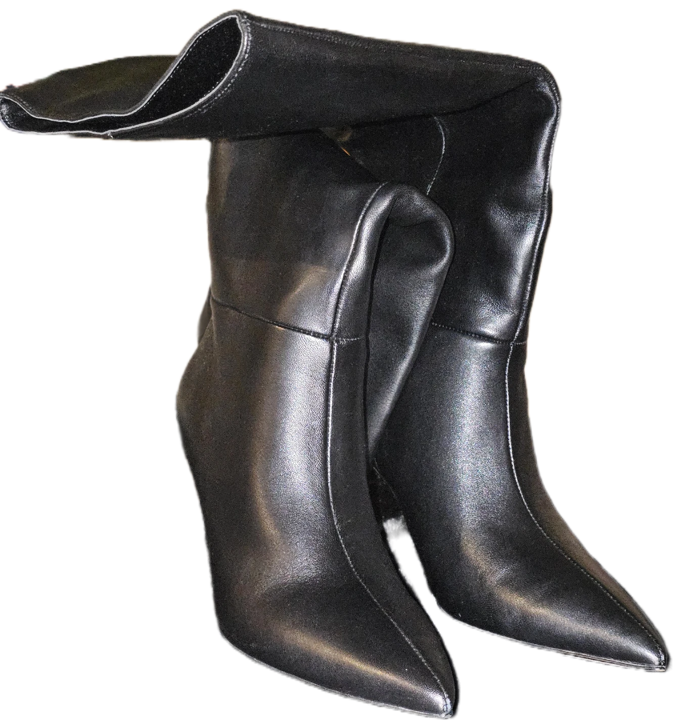 Nine West Black Leather Knee-High Boots⚽️ - photo 2