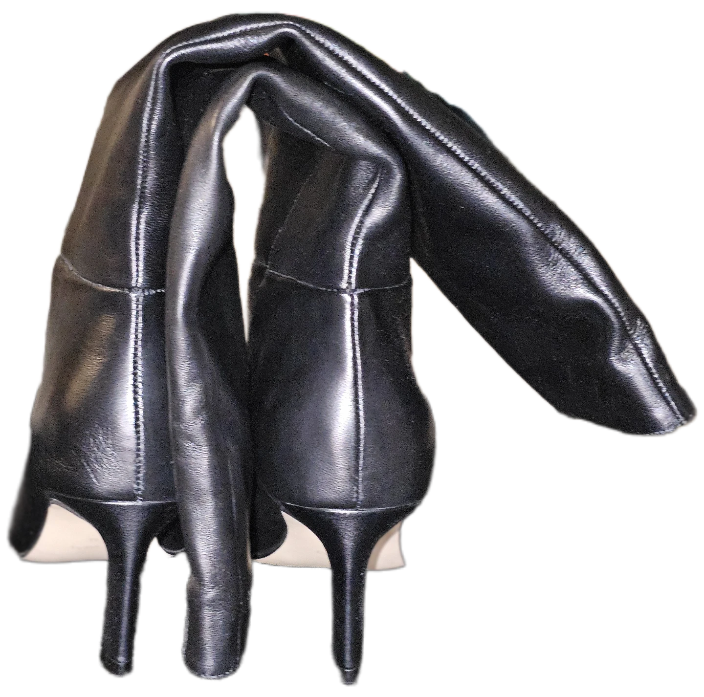 Nine West Black Leather Knee-High Boots⚽️ - photo 3