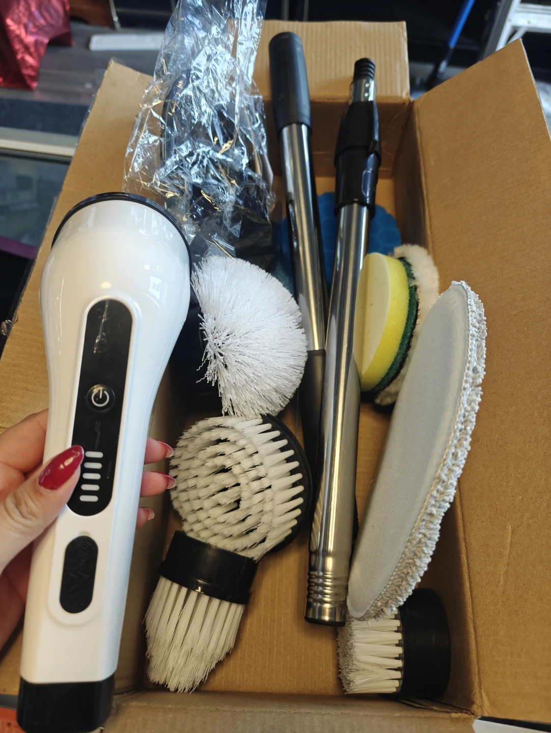 Electric Cleaning Brush Set Set with Spinner Head - photo 2