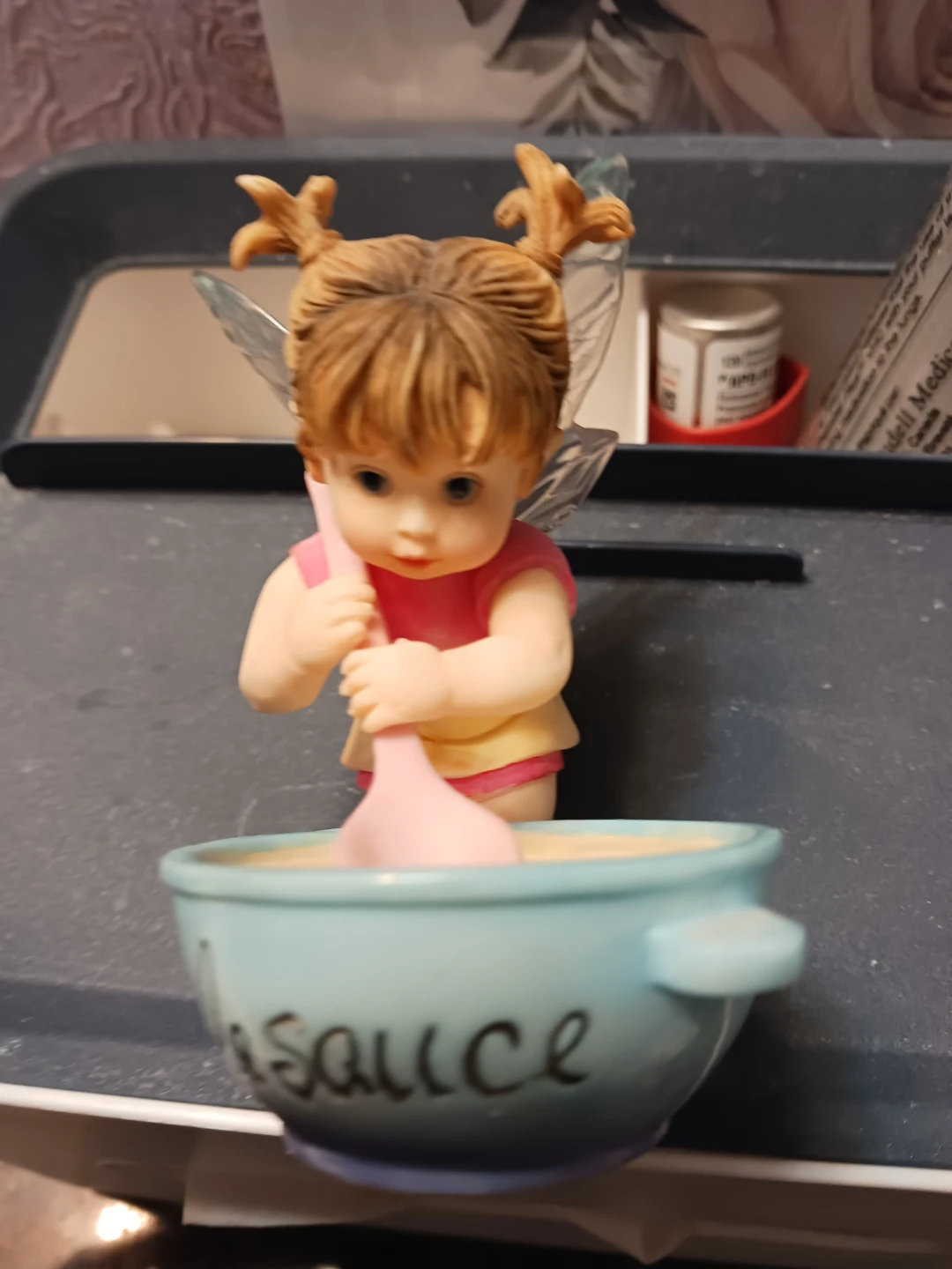 Fairy Figurine Making Applesauce - photo 2