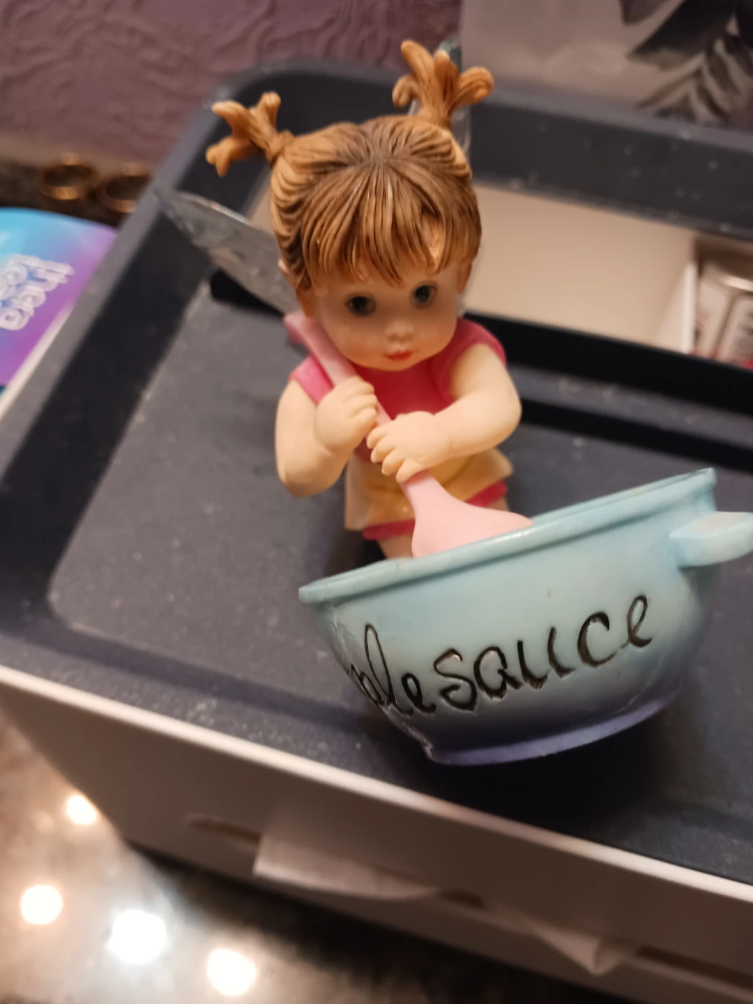Fairy Figurine Making Applesauce - photo 3