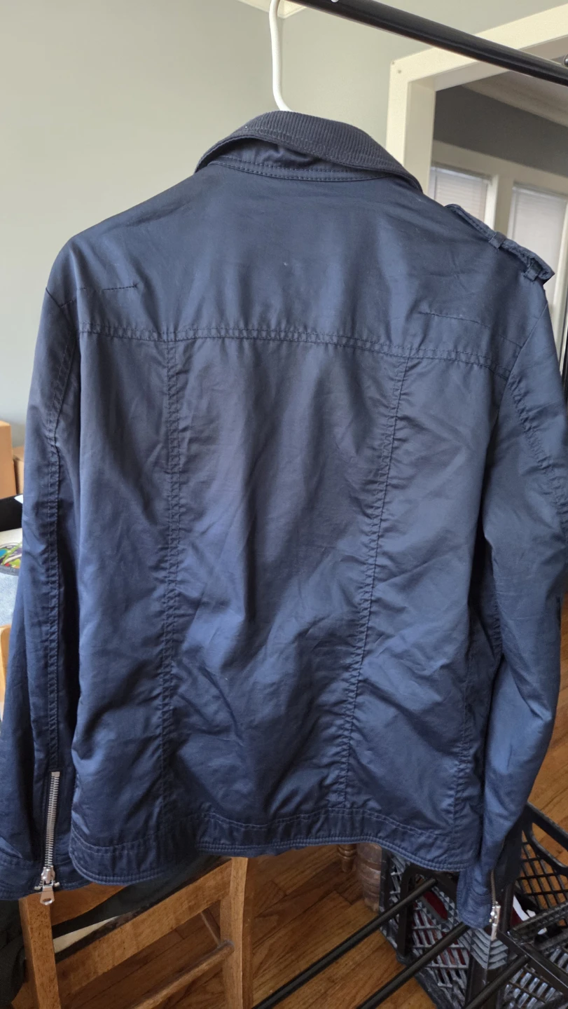 H&M Navy Blue Bomber Jacket - photo 2
