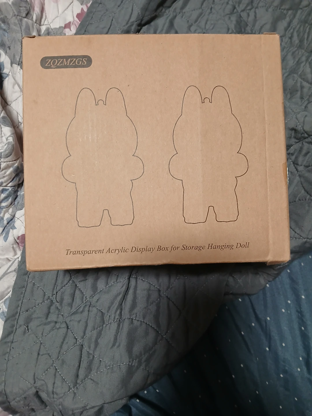 ZOZMZGS Transparent Acrylic Display Box for Hanging Dolls