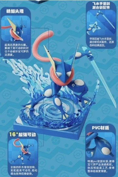 Pokemon Blokees Greninja Model Toy Figure - photo 5