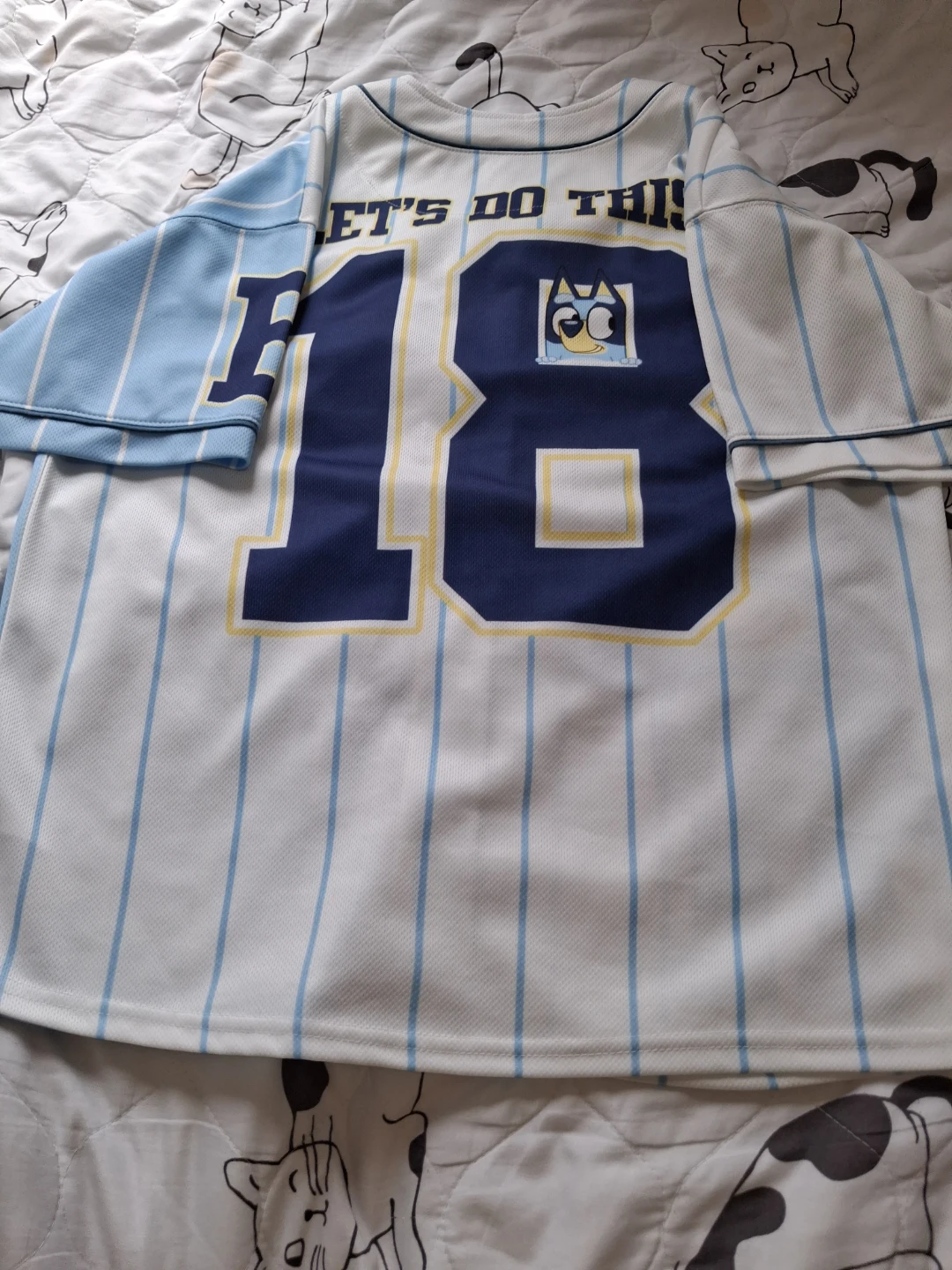 Bluey Baseball Jersey Size XL