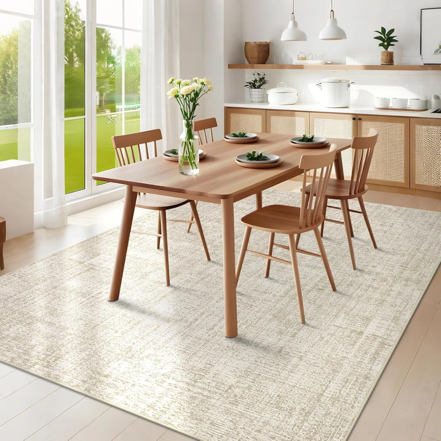 GarveeHome Modern Solid Area Rug 9x12 Machine Washable - photo 5