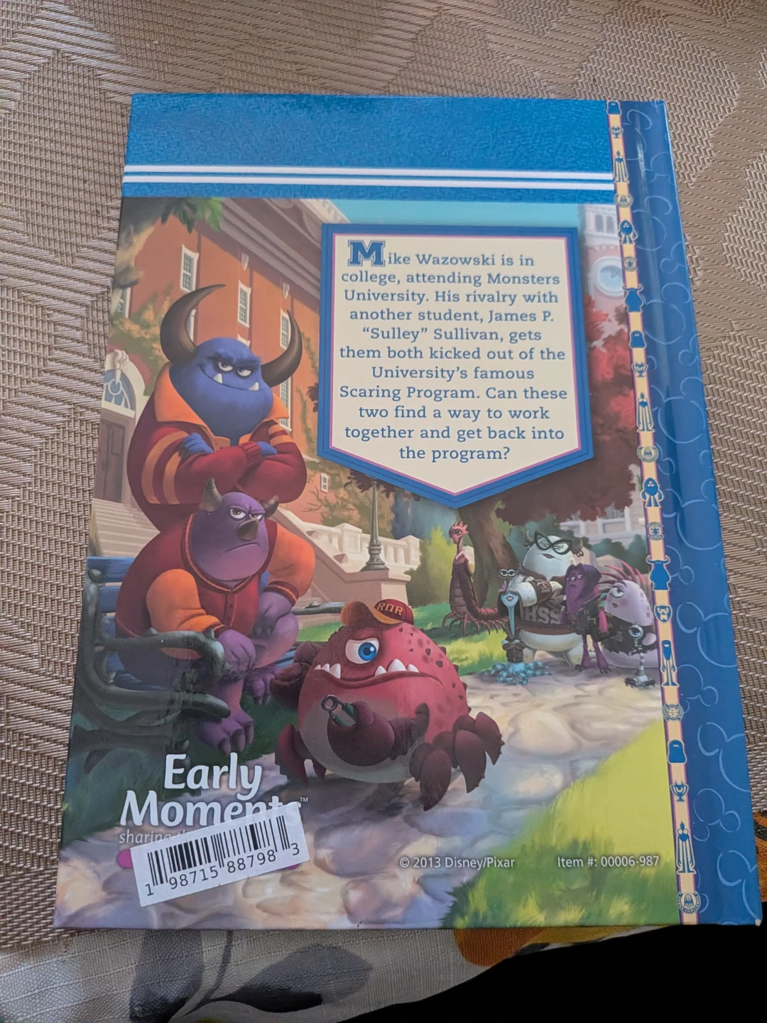 Disney Pixar Monsters University "Early Moments" Book⚽ - photo 2
