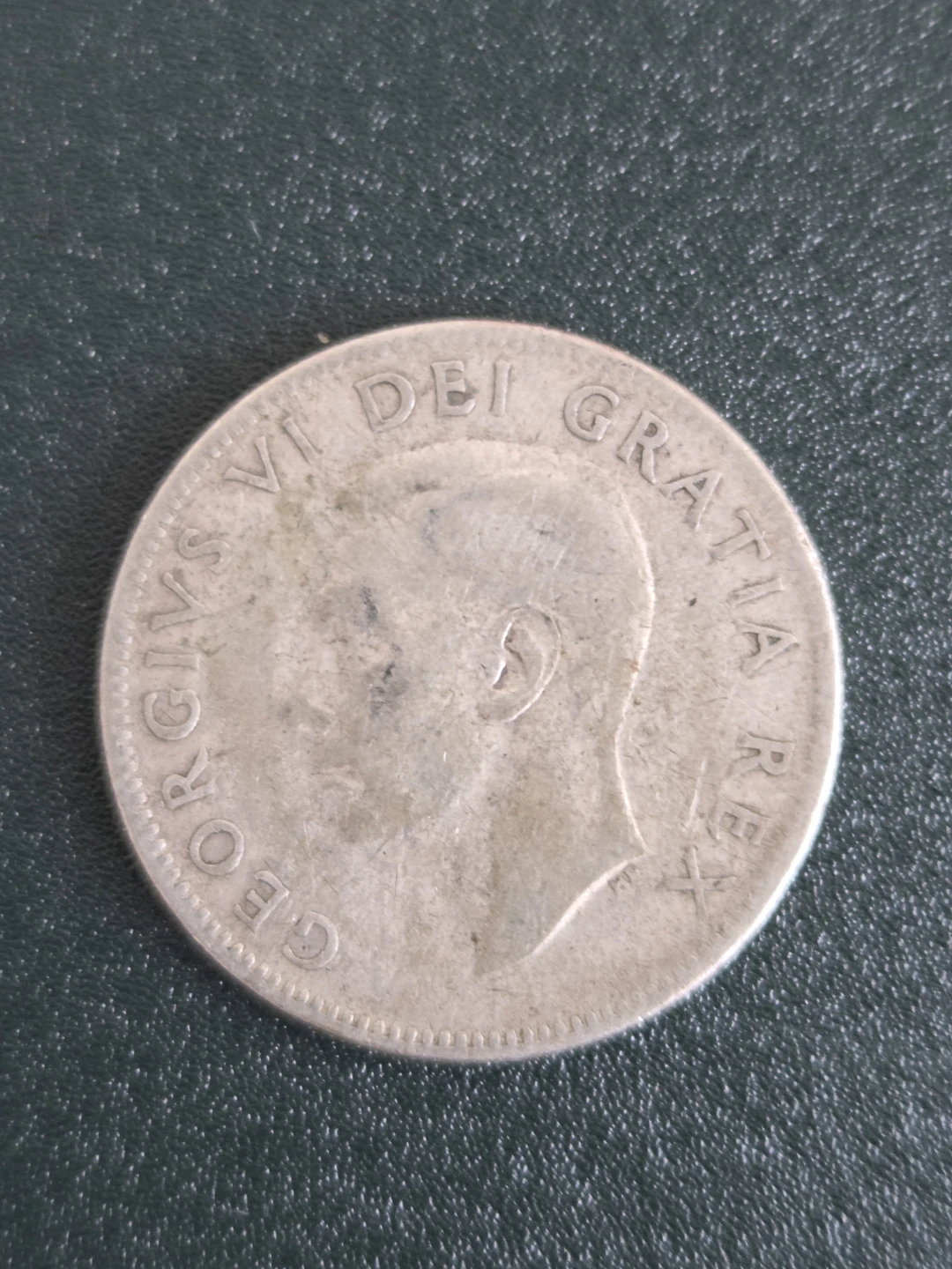 1952 Canada 25 Cents Coin Silver