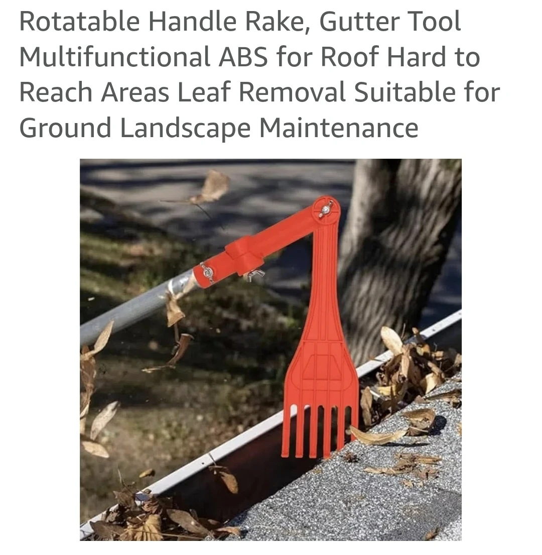 Rotatable Handle Gutter Rake