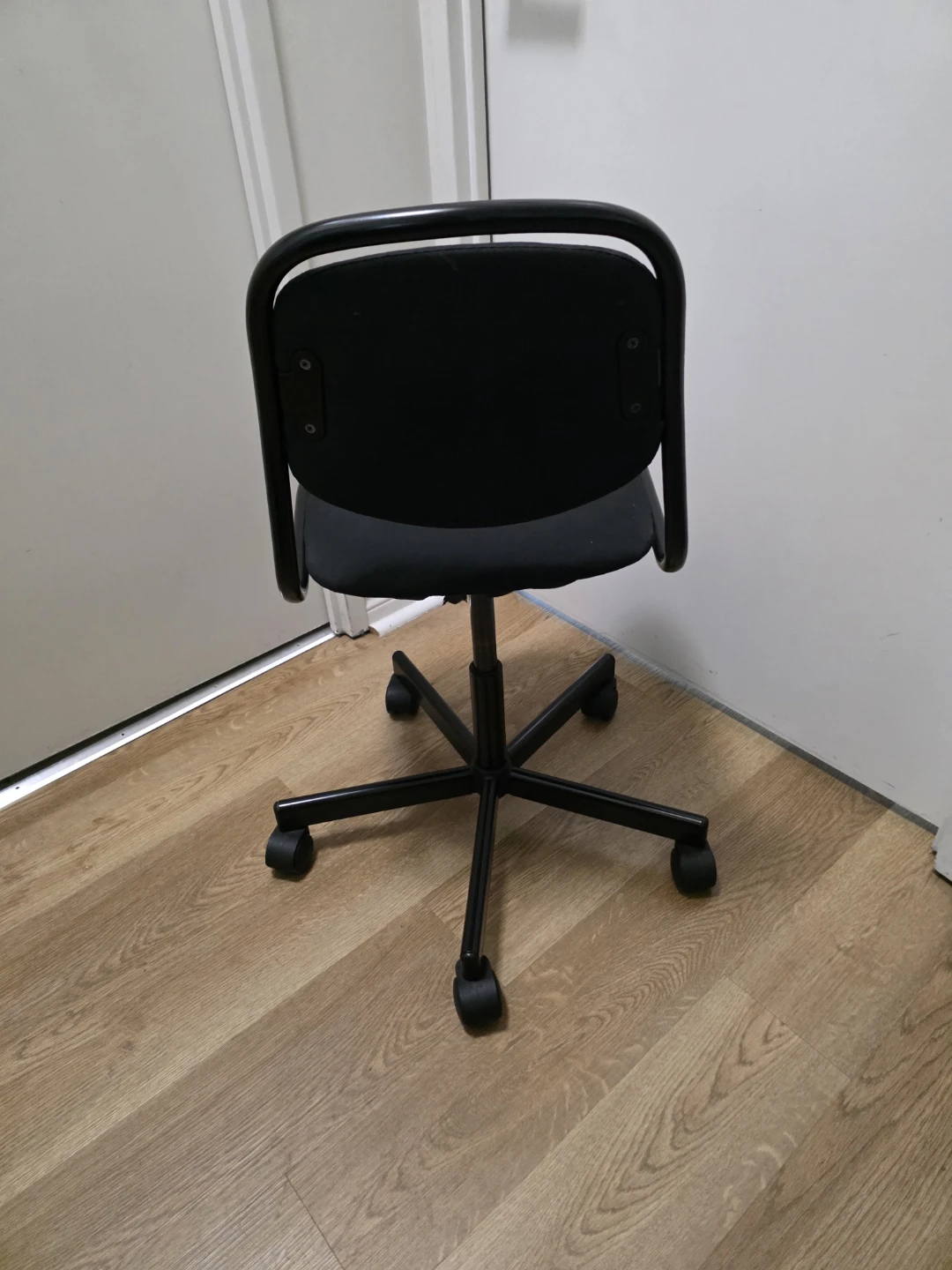 Black Office Chair with Wheels