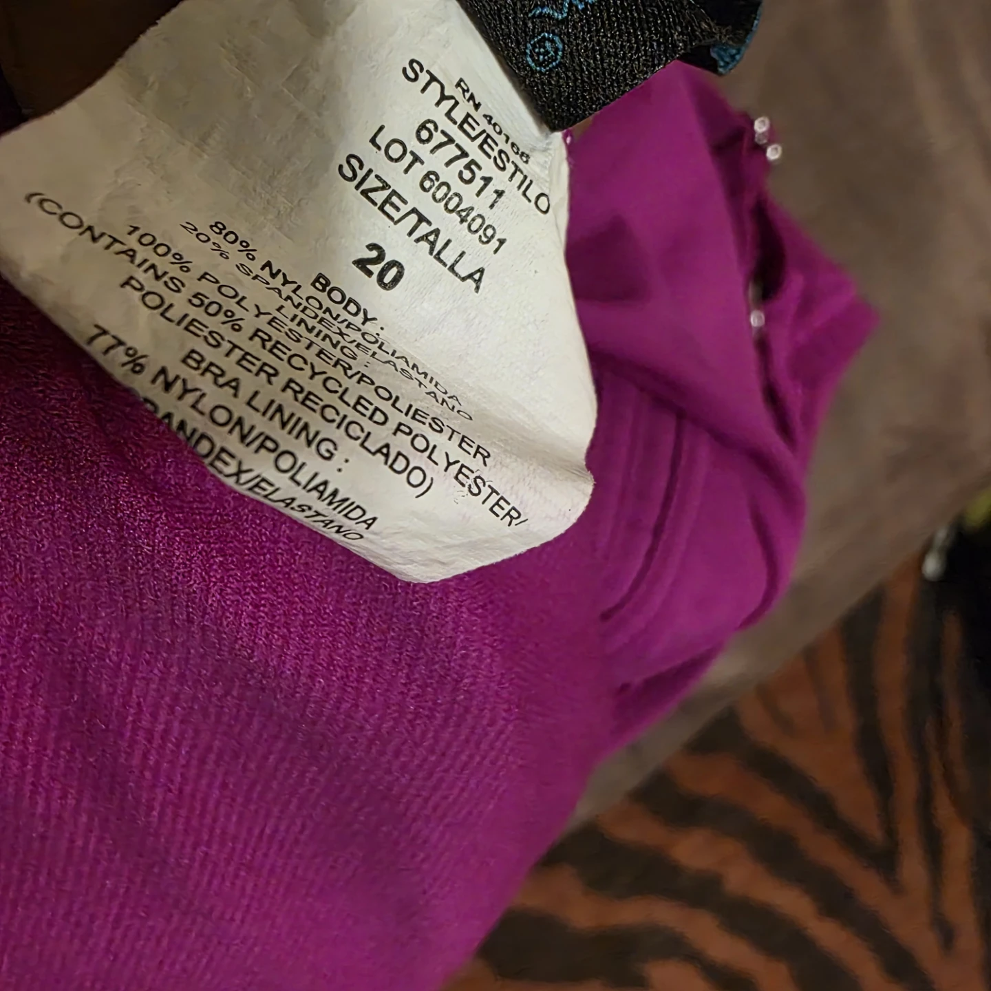New Pink One-Piece Swimsuit Size 20
