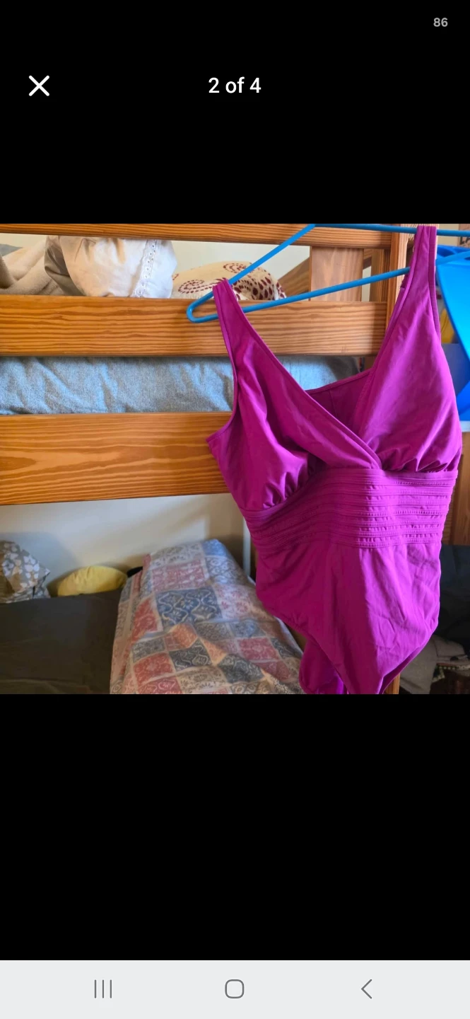 New Pink One-Piece Swimsuit Size 20 - photo 4