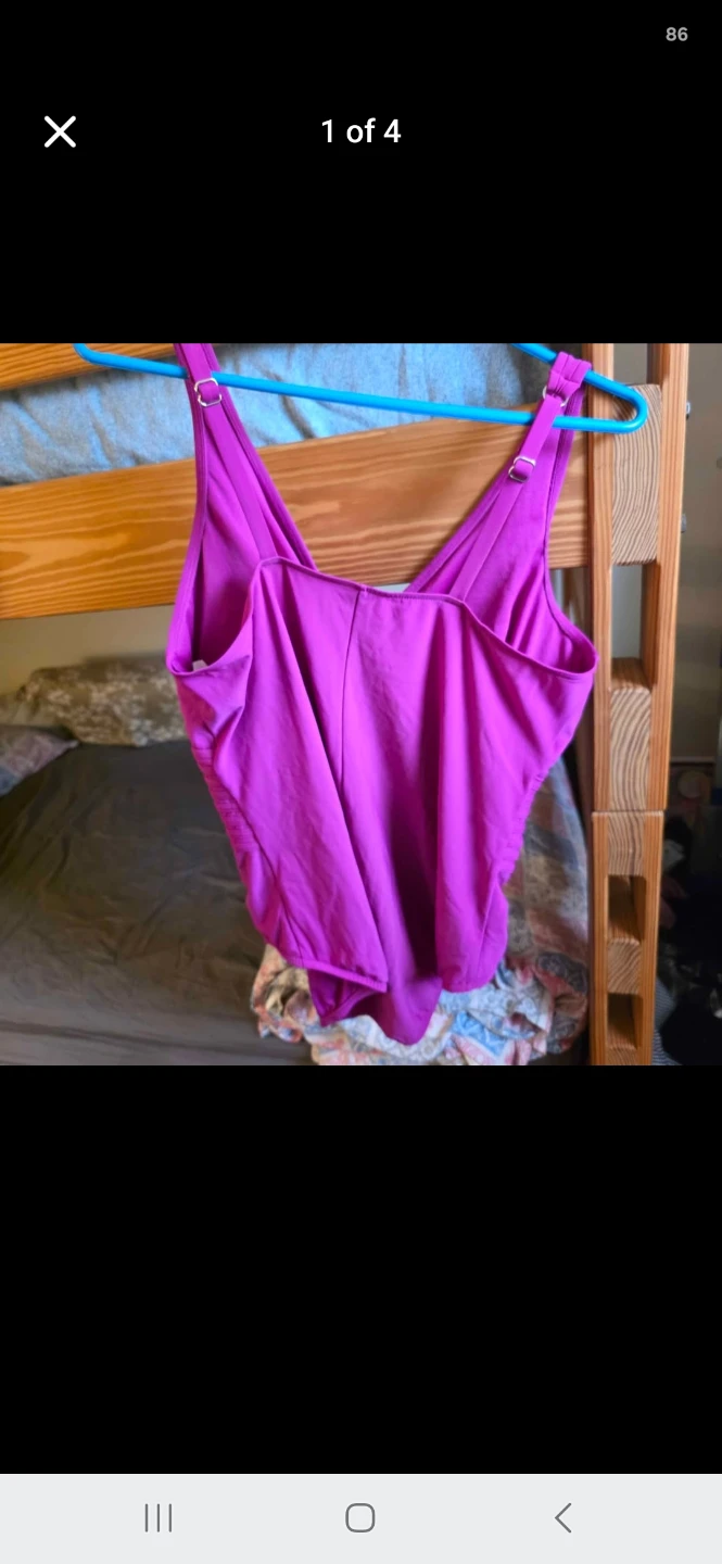 New Pink One-Piece Swimsuit Size 20 - photo 5