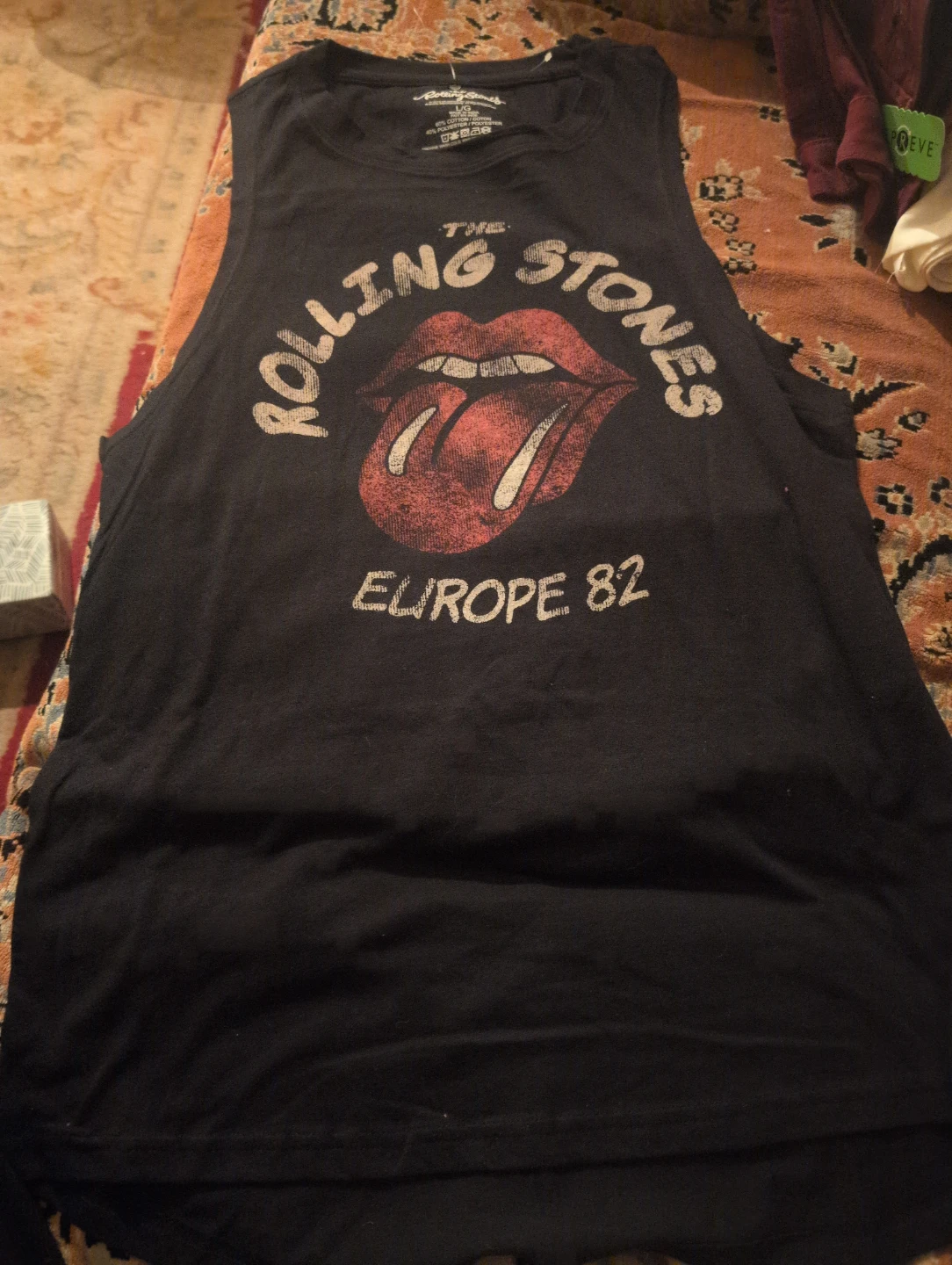 The Rolling Stones Europe 82 Tank Top