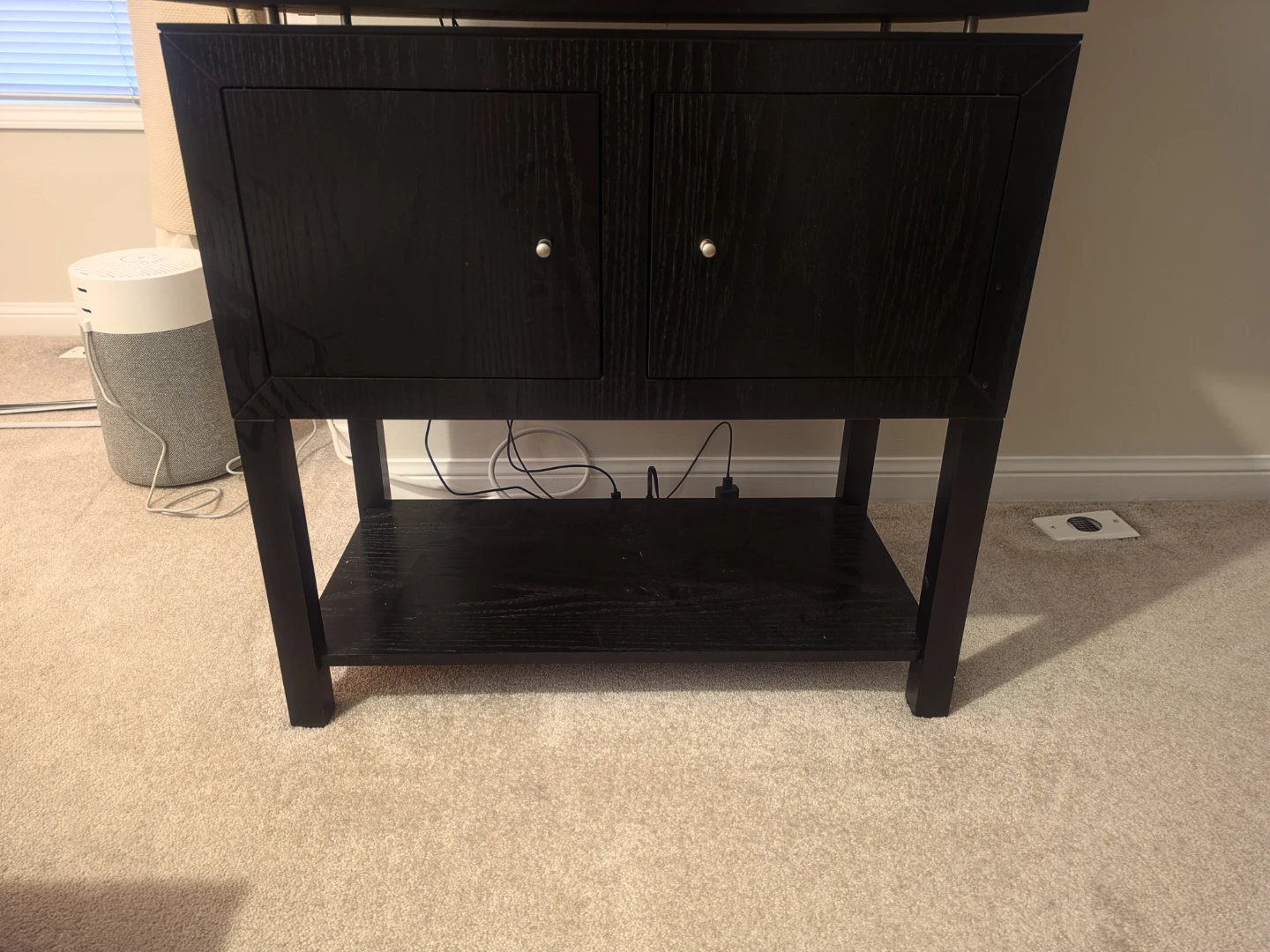 Brown side /entry way table/ tv stand