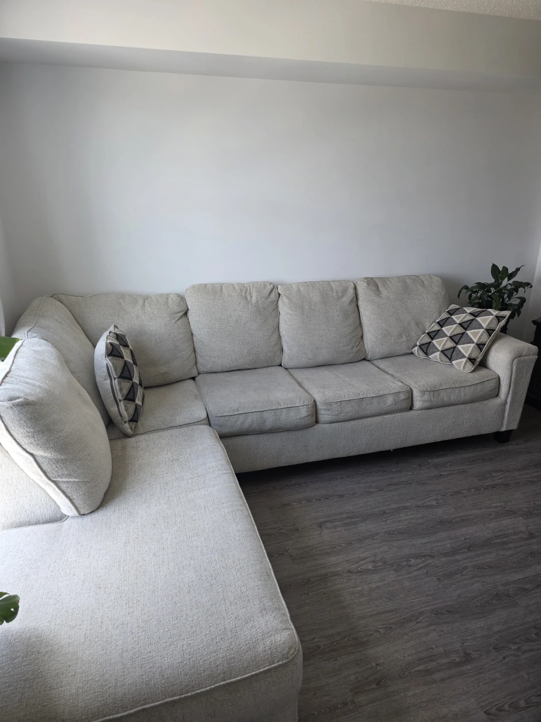Sectional Sofa and Round Dining Table Set - photo 2