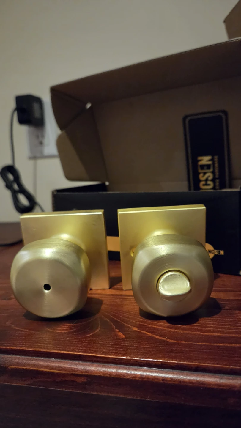 BRAND NEW NCSEN Door Knobs Set - Brass Finish