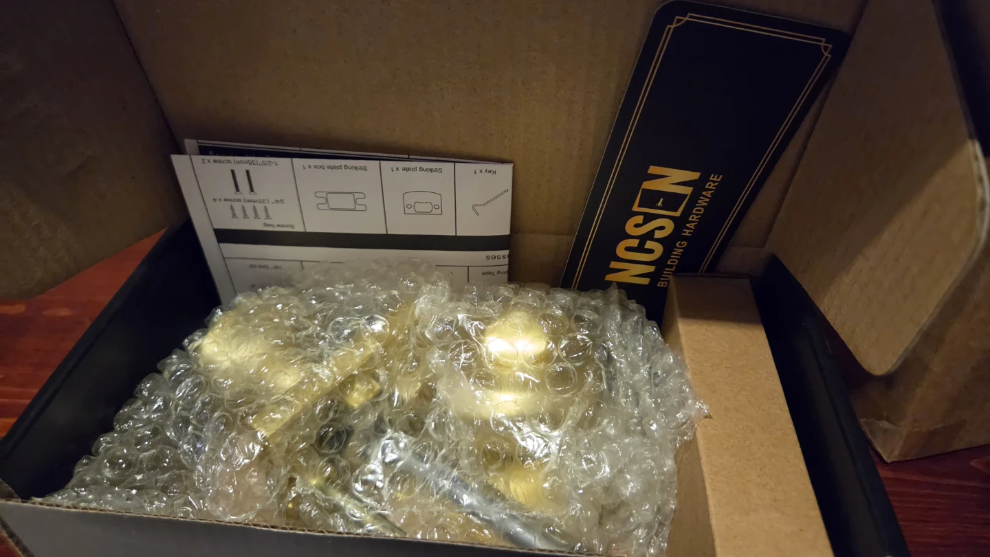 BRAND NEW NCSEN Door Knobs Set - Brass Finish - photo 5