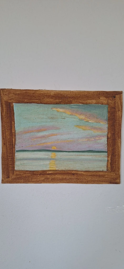Oil Painting Sunset Landscape