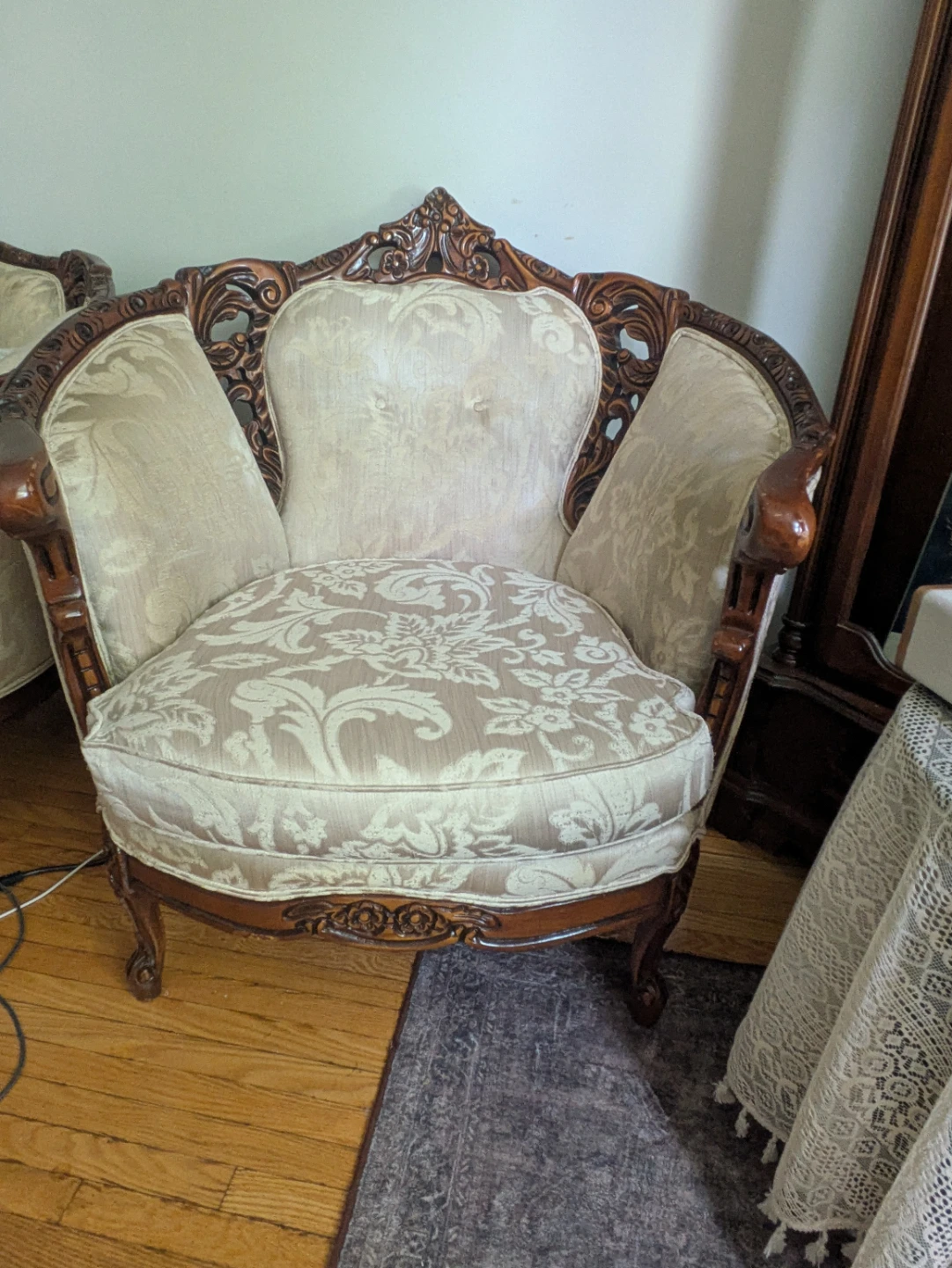 Vintage Sofa and Armchair Set - photo 3