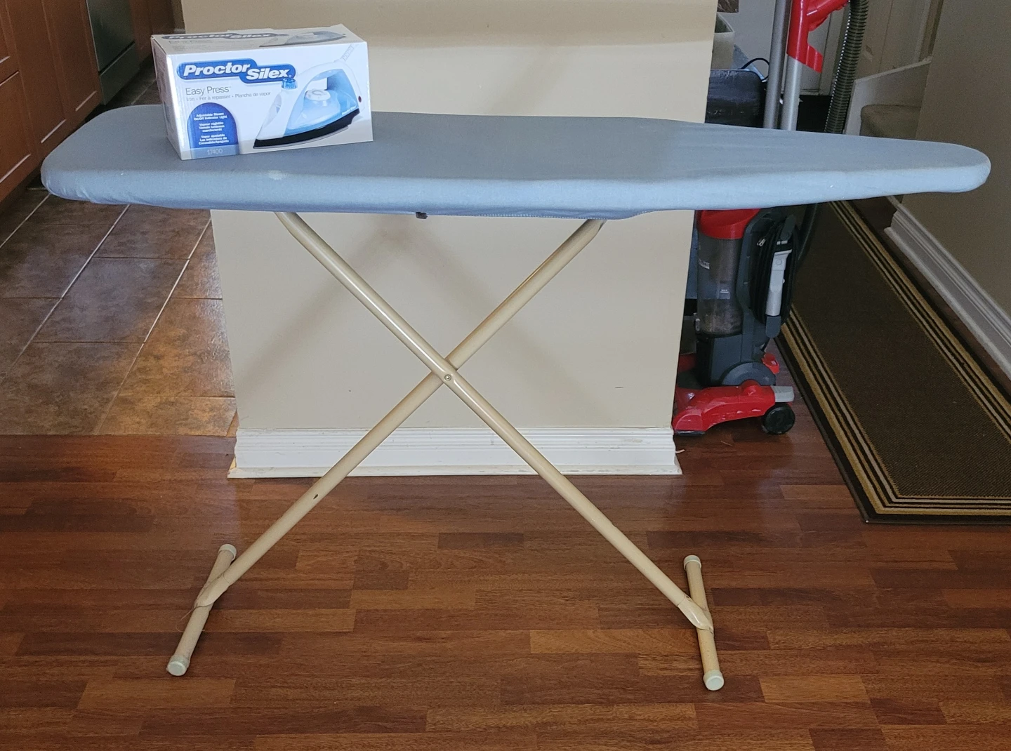 Proctor Silex Easy Press Iron and Ironing Board.
