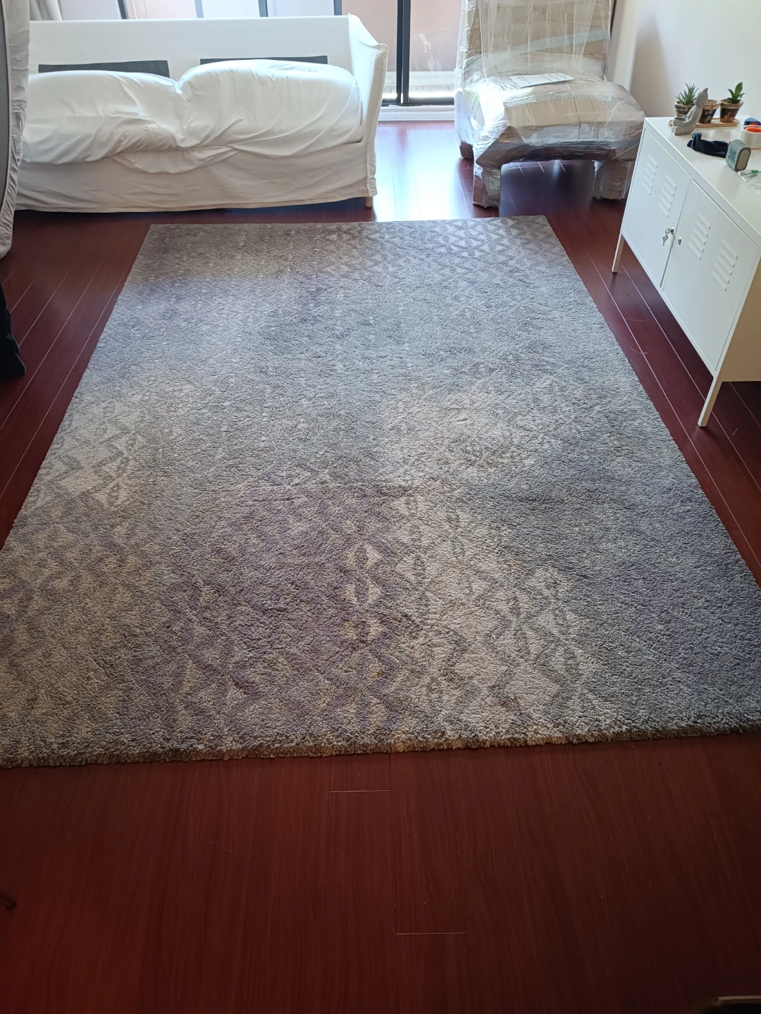 Area Rug with Geometric Pattern