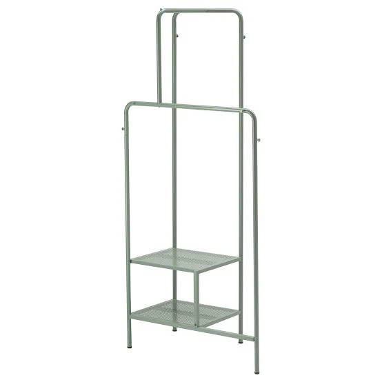 Grey Metal Step Stool Shelf Unit - photo 3