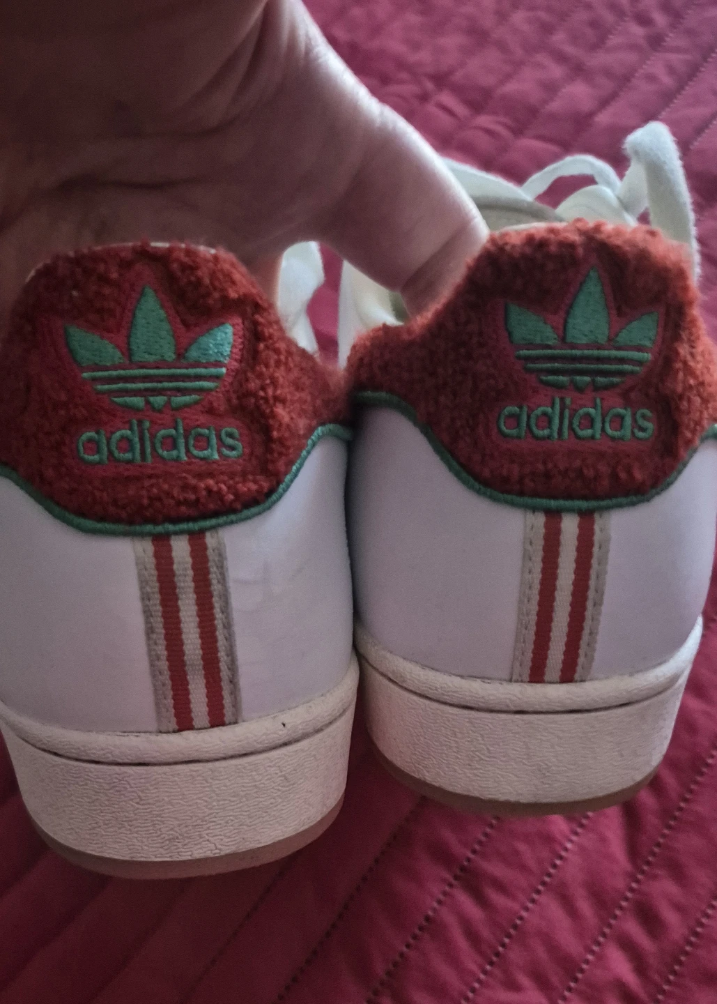 Adidas Superstar White Red Green - photo 4