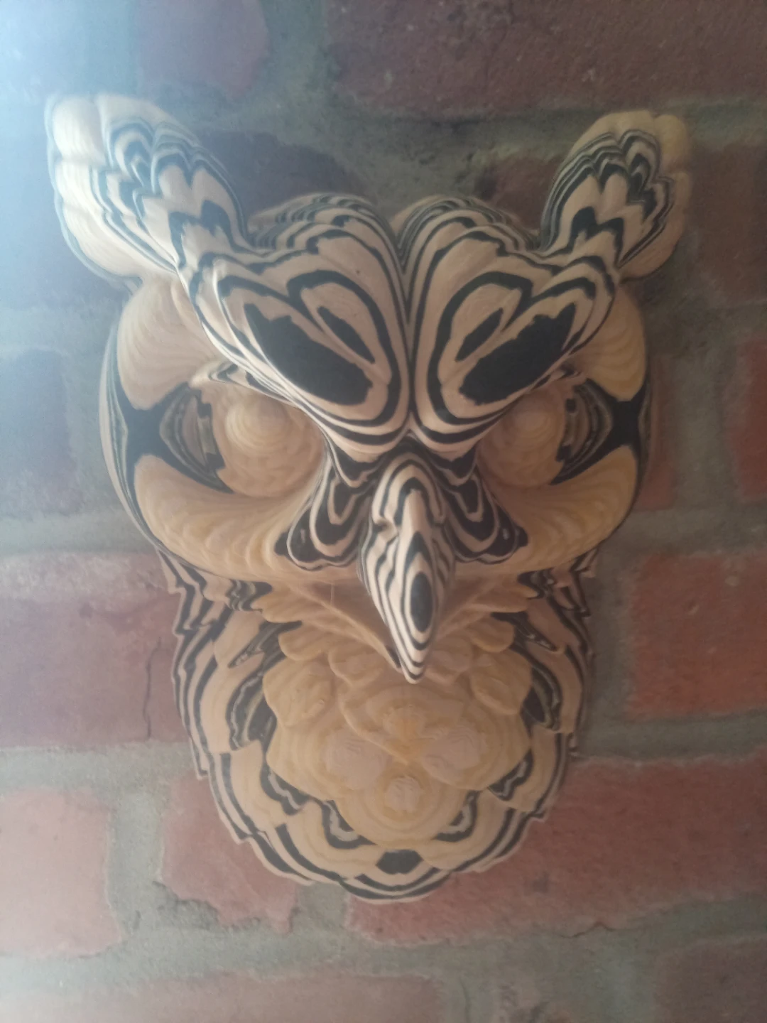 ​🎨 One-of-a-One Topographic Owl Wall Art - Made in Gastown