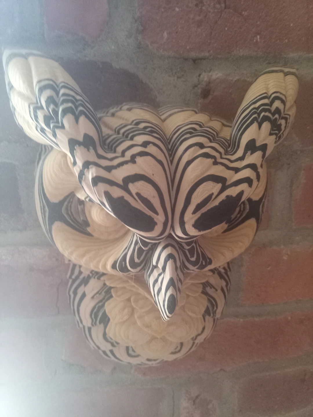 ​🎨 One-of-a-One Topographic Owl Wall Art - Made in Gastown - photo 3