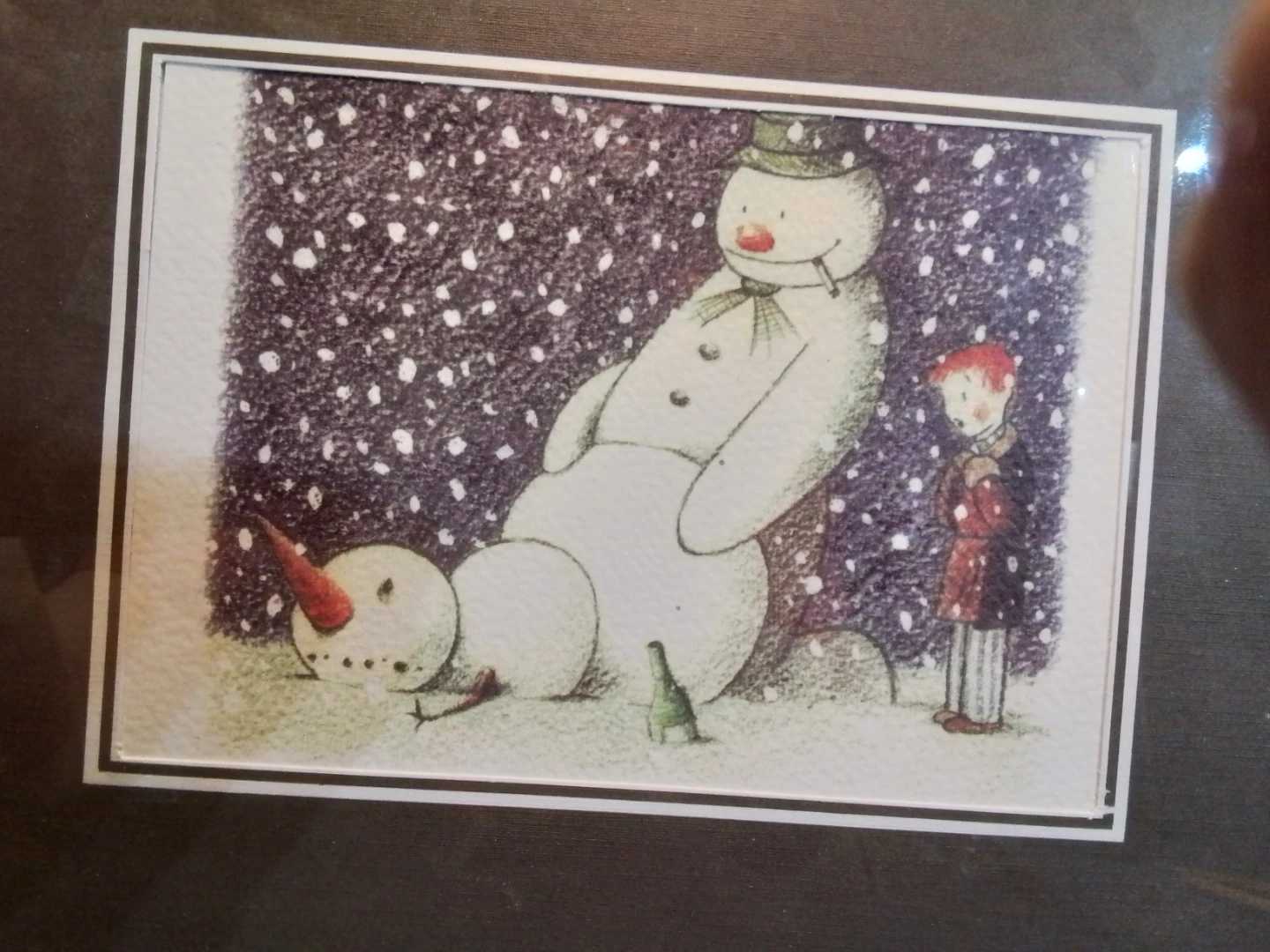 Framed Banksy "Snowman" Print - photo 2