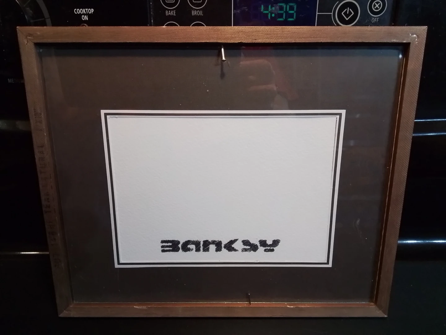 Framed Banksy "Snowman" Print - photo 3