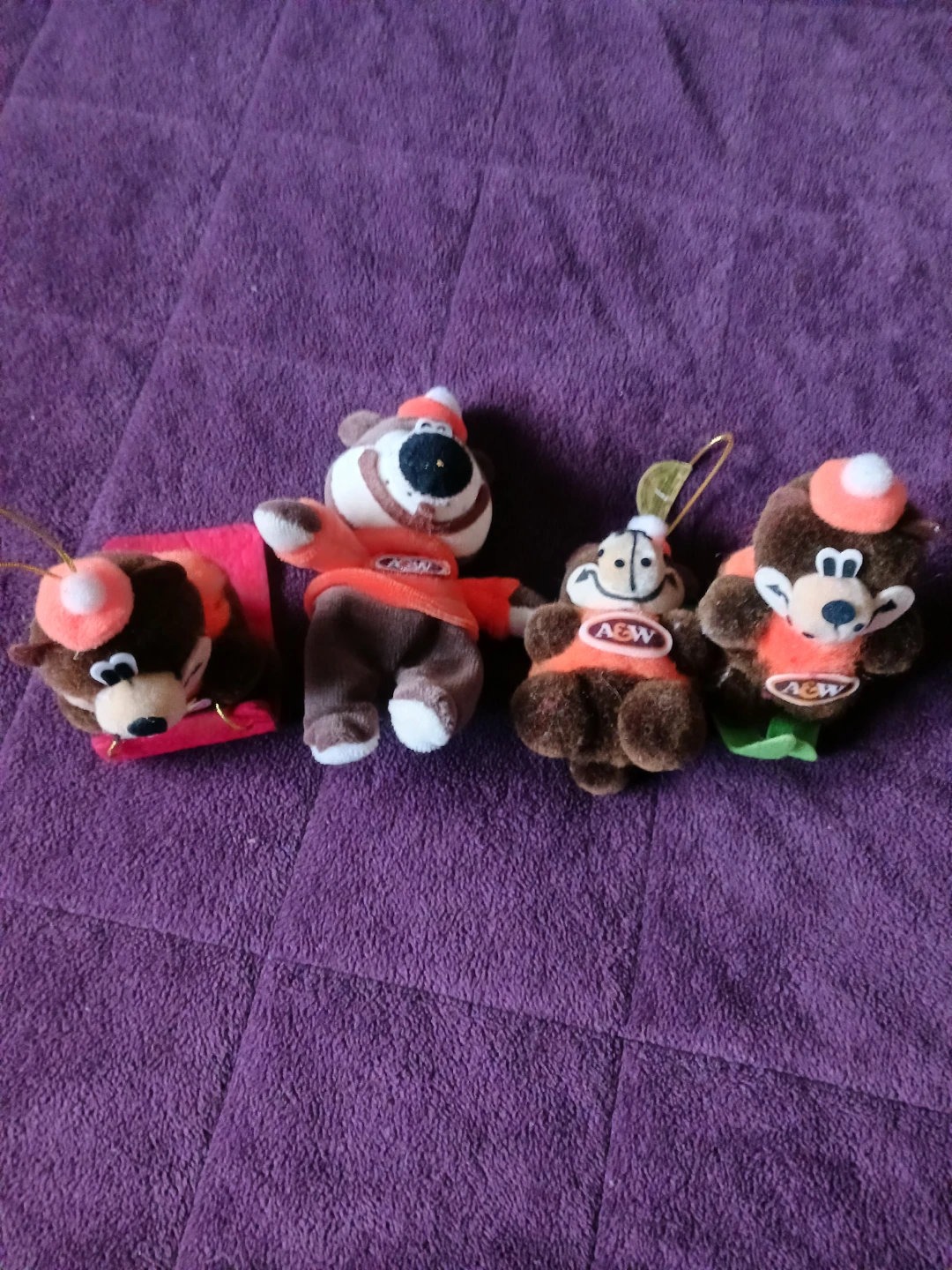 A&W Plush Ornaments - Set of 4