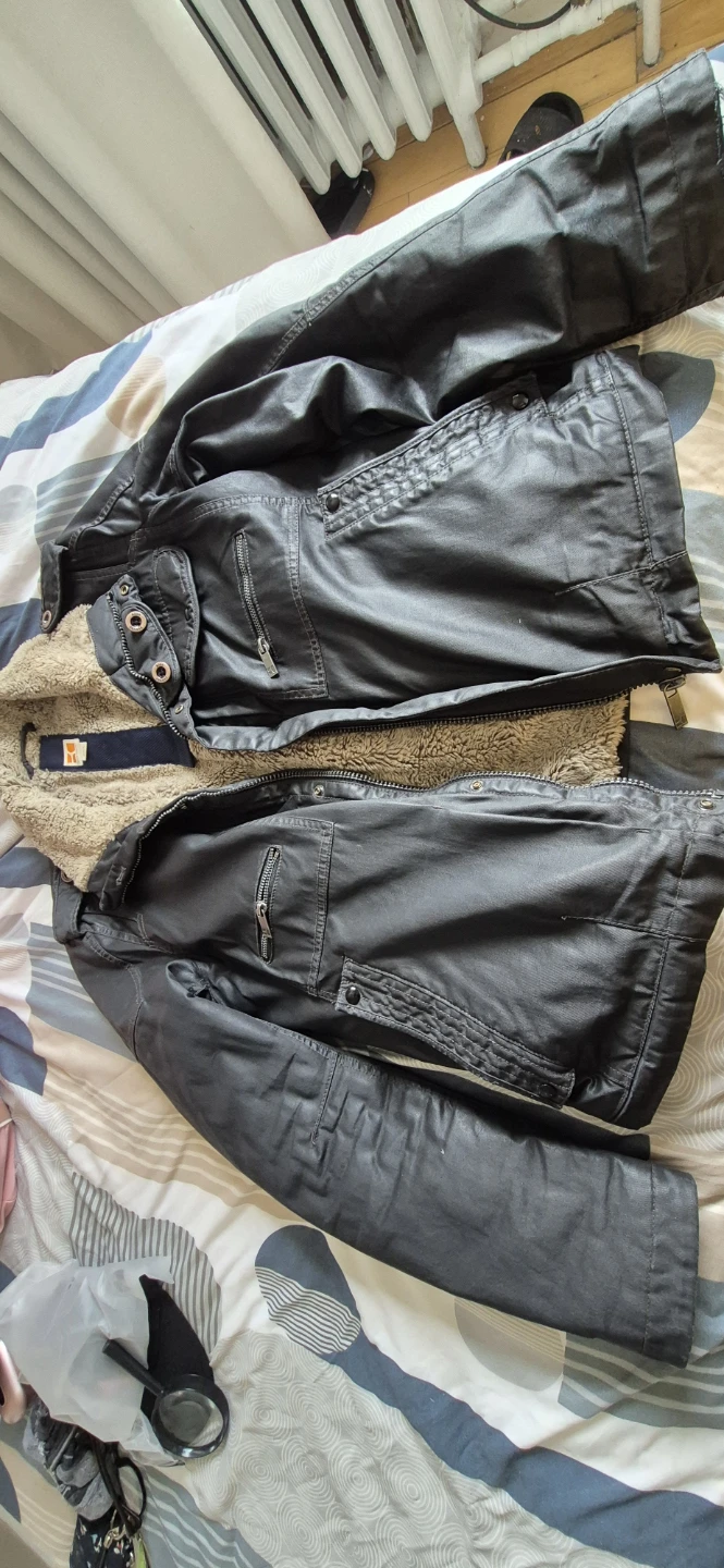 BOSS Orange Men's Faux Leather Jacket