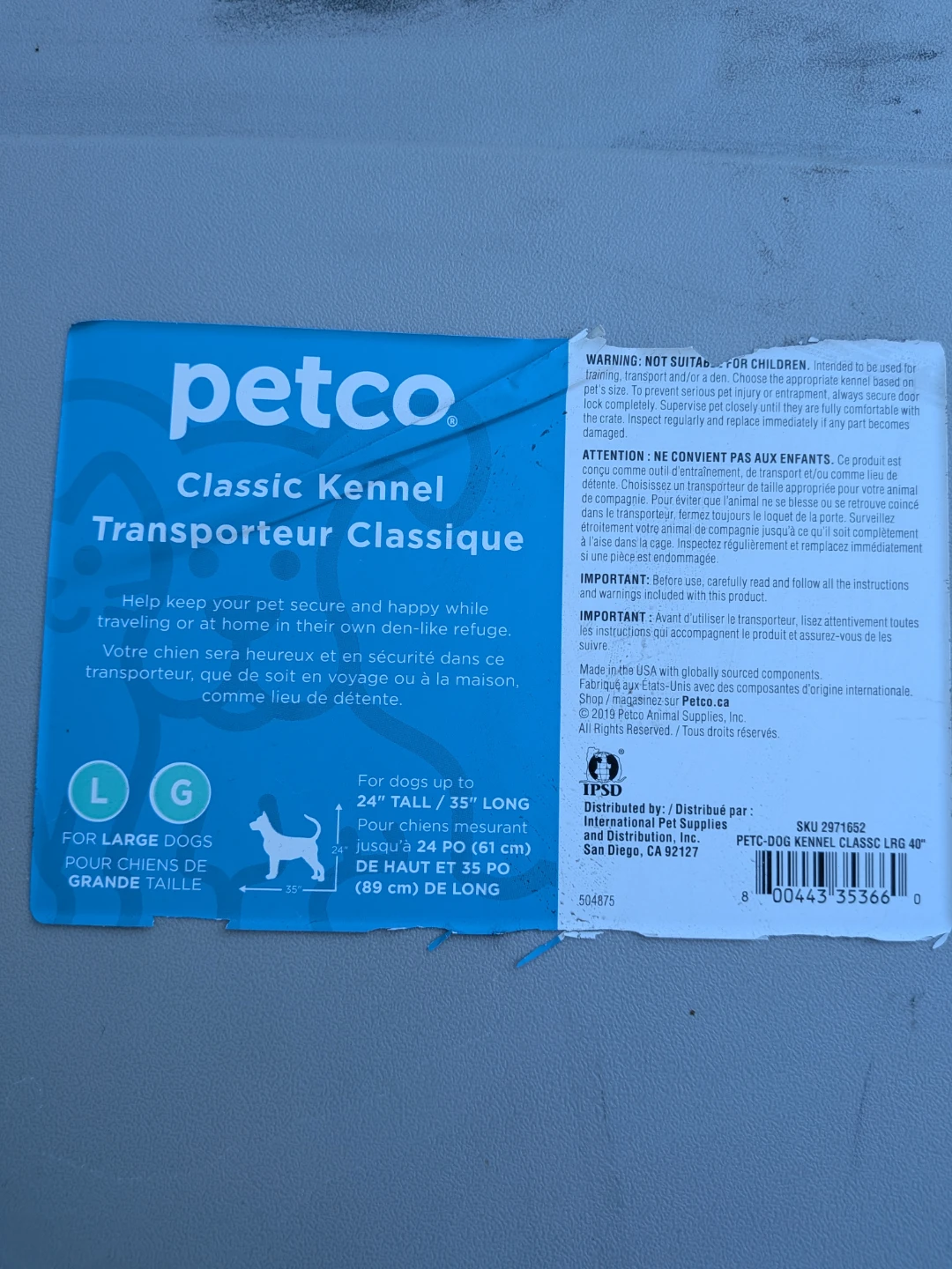 Petco Classic Kennel Large Dog Transporter