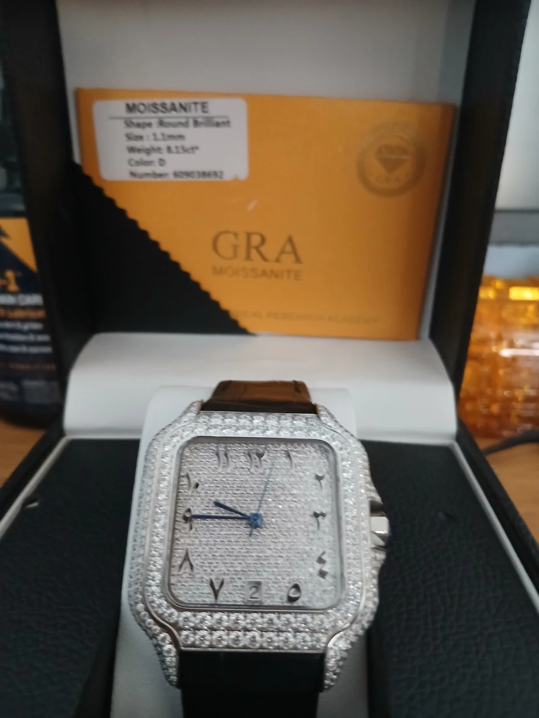Arabic Dial Moissanite Watch