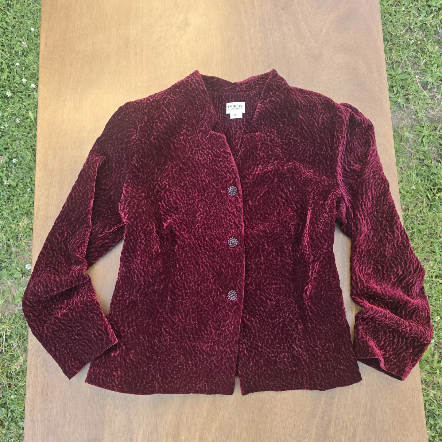 Vintage Velvet Blouse, Retro Style Jacket