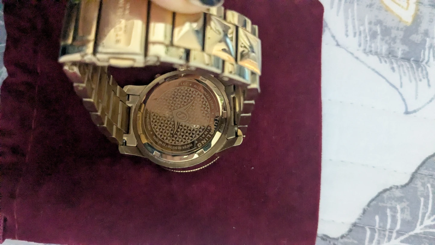 Stuhrling Original Gold Tone Chronograph Watch - photo 3