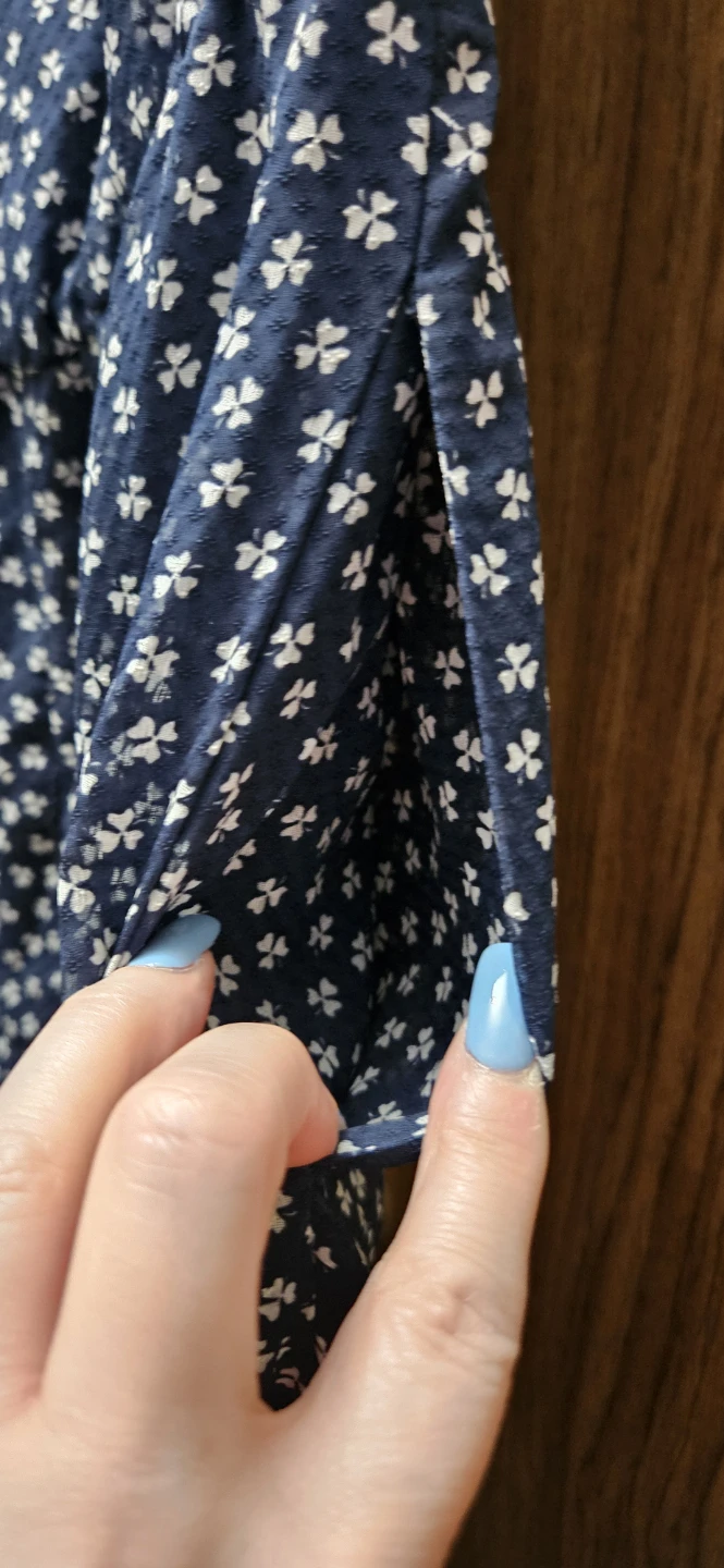 Zara Basic Navy Floral Jumpsuit - photo 5