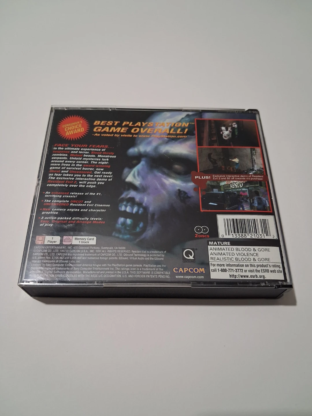 Playstation 1 Resident Evil: Director's Cut - photo 2