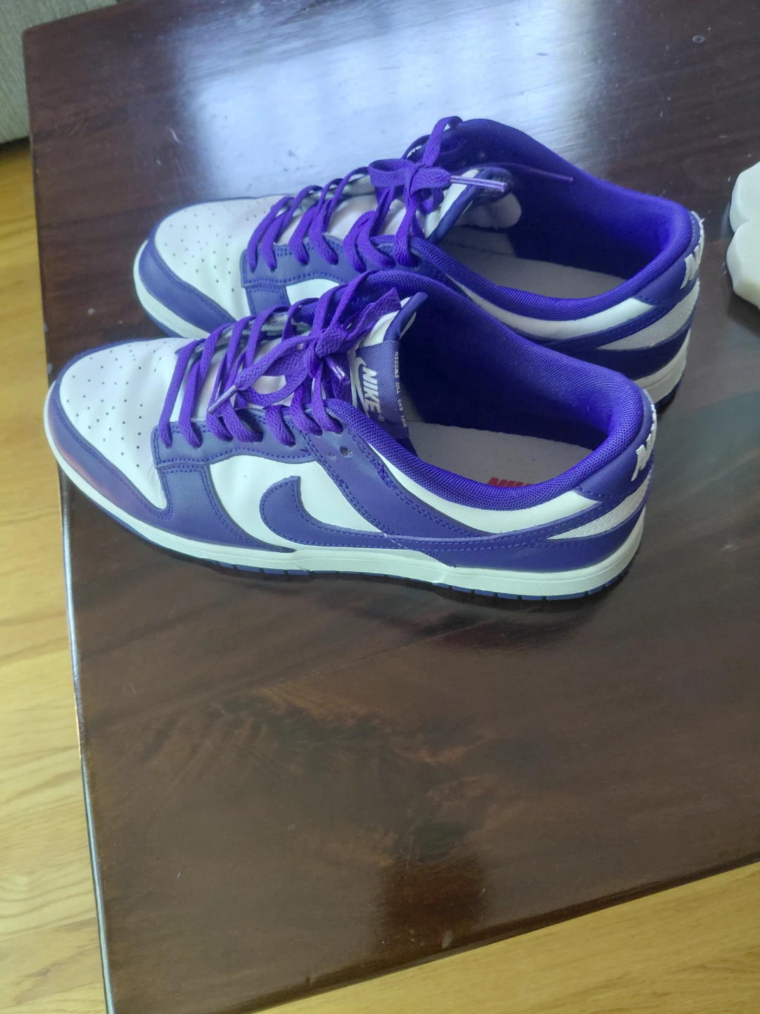 Nike Dunk Low White Purple Sneakers